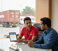 Step 1: Request a free quote online or through customer support for vehicle transport