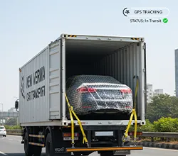 Step 3: Secure loading and transport of your vehicle using GPS-enabled trucks
